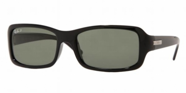  shiny black/ green crystal polarized