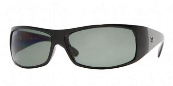  shiny black/ green crystal/ polarized