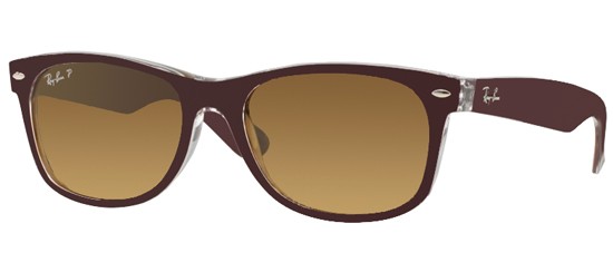  burgundy crystal/brown shaded polarized