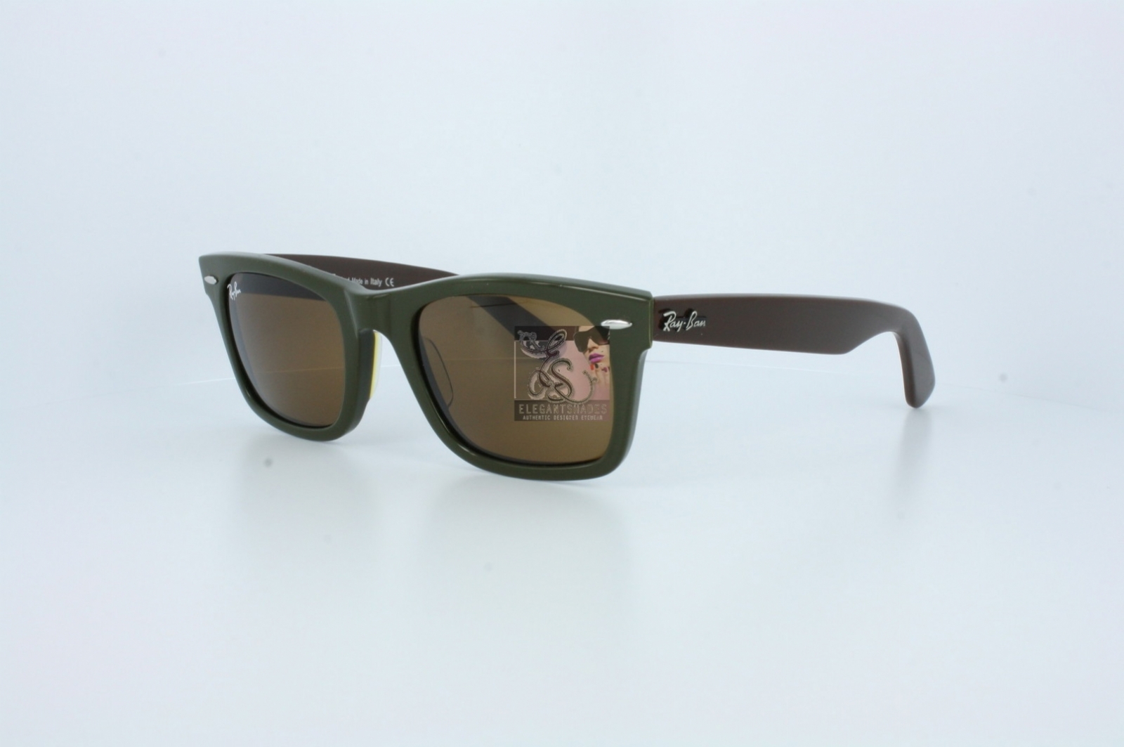  crystal green/camo green brown temples