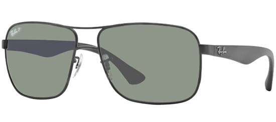  matte black/grey green polarized