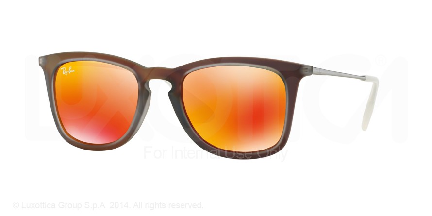  brown mirror orange/shot red rubber