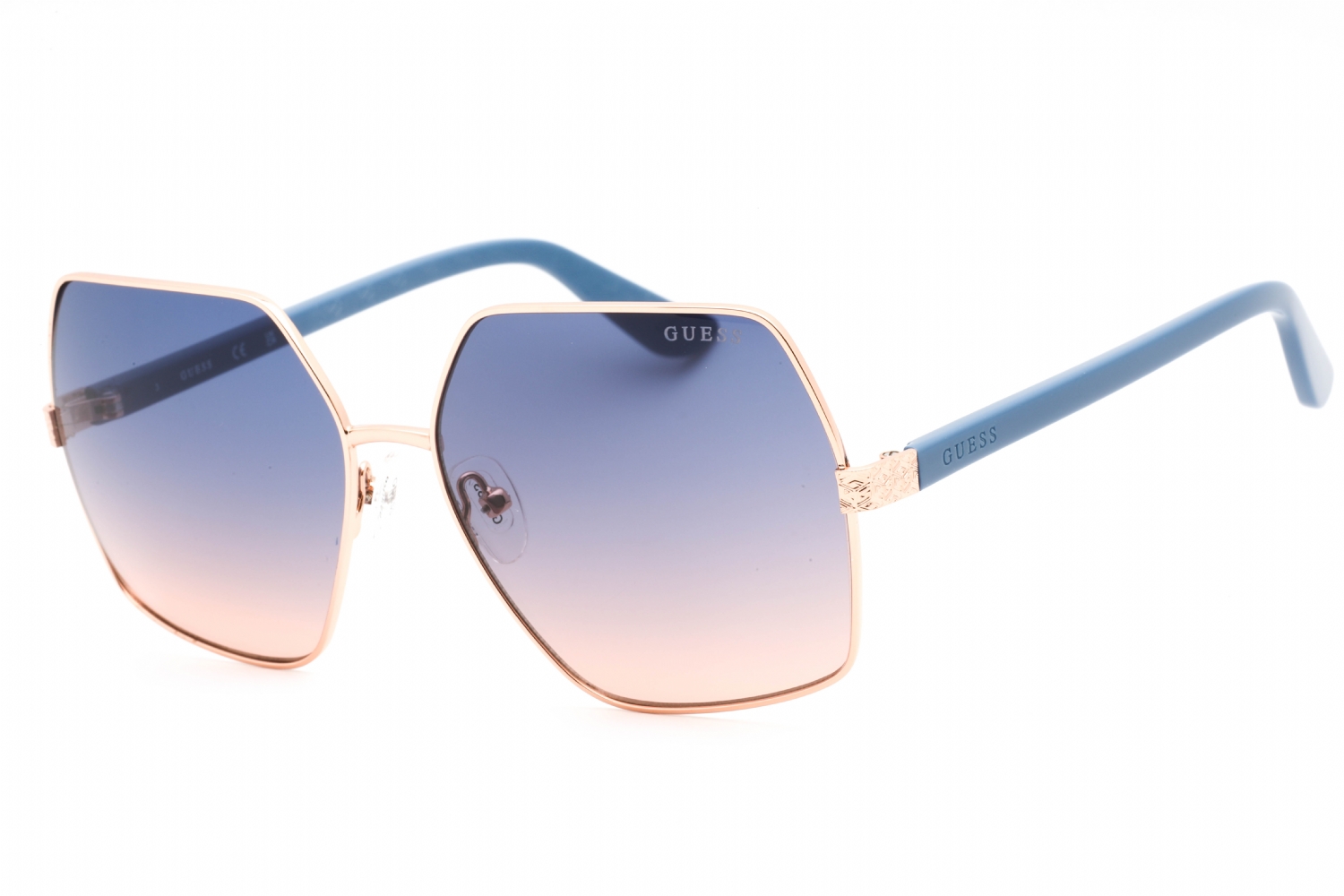  gradient blue/shiny rose gold