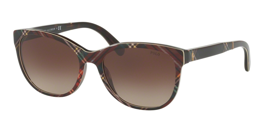  brown gradient/black tartan