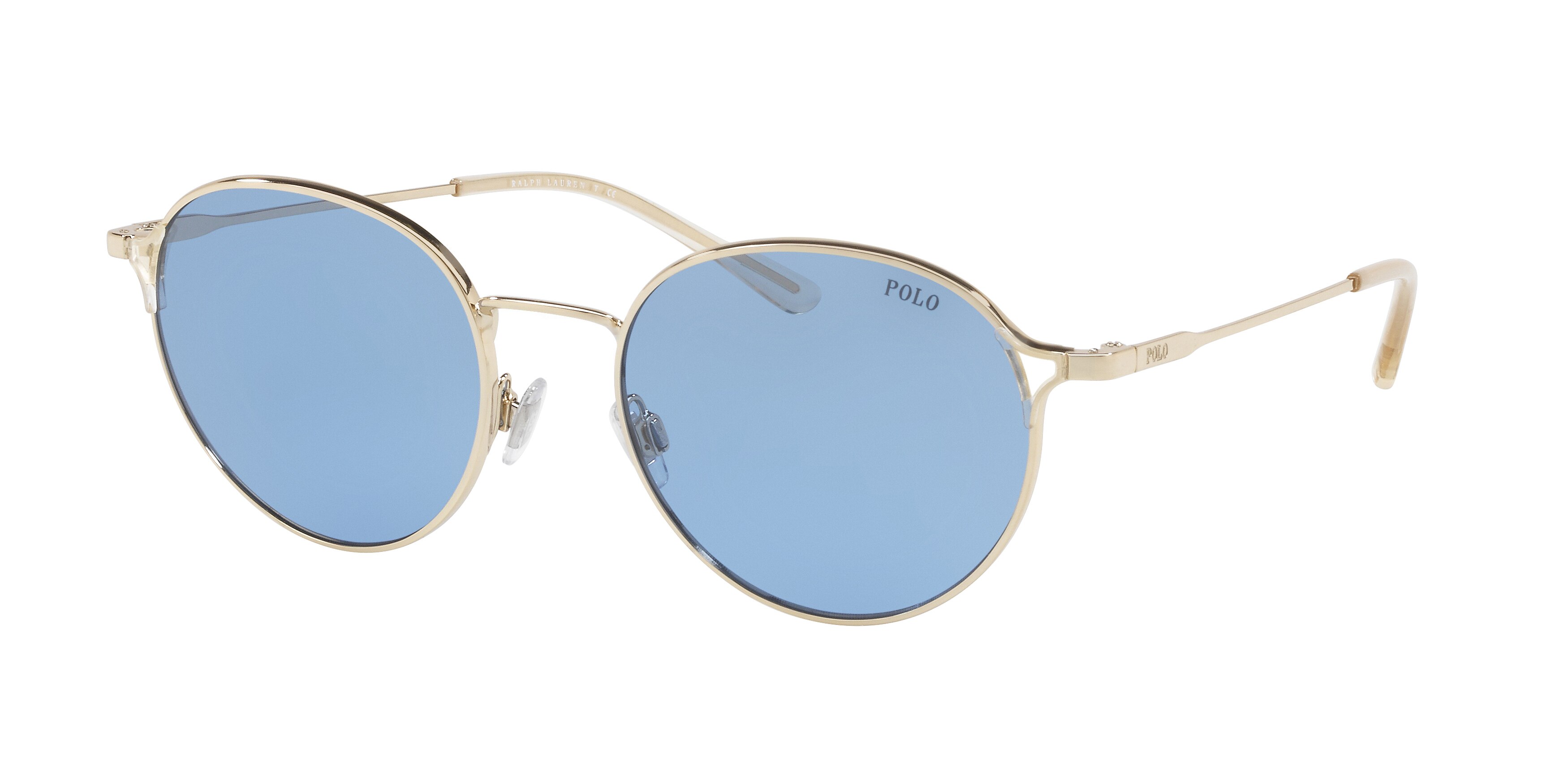 azure/shiny pale gold