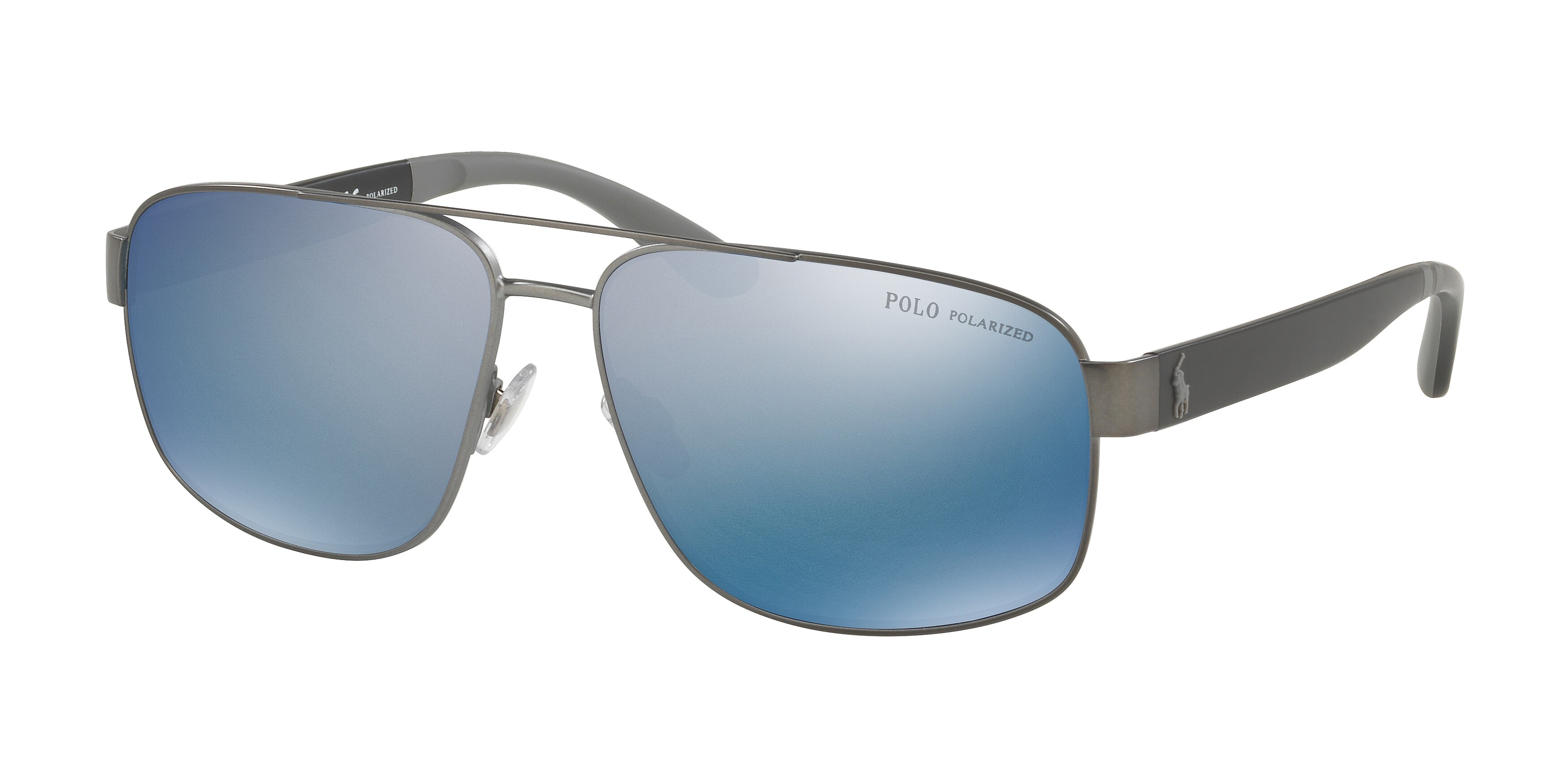  polar mirror blue/semishiny dark gunmetal