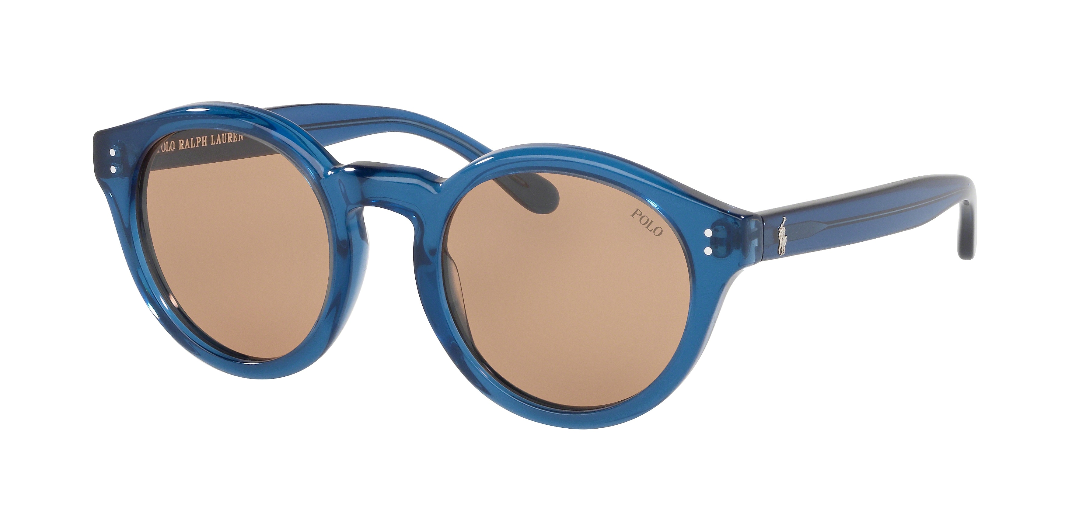  dark brown/transparent blue