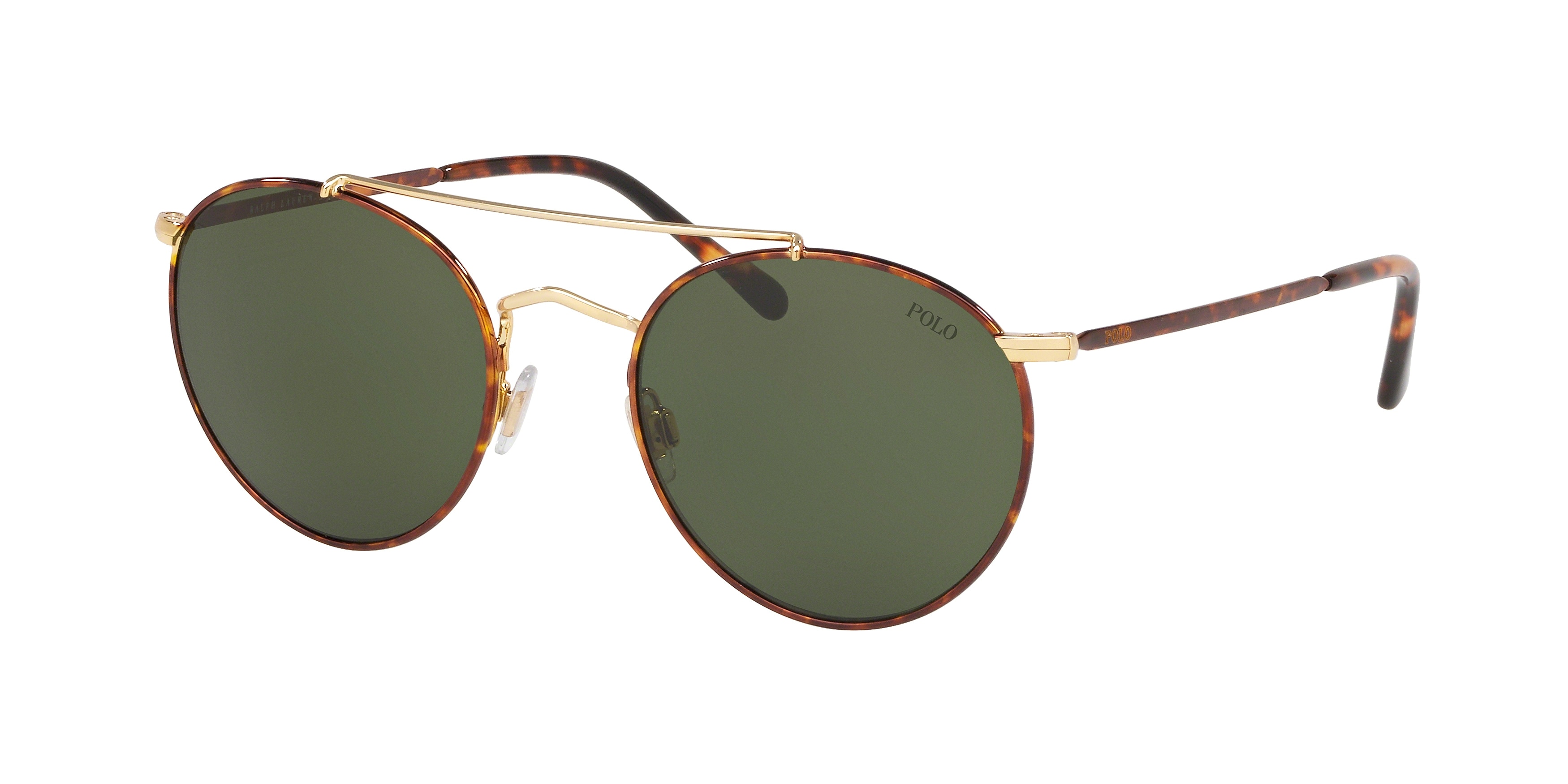  bottle green/gold/havana rims