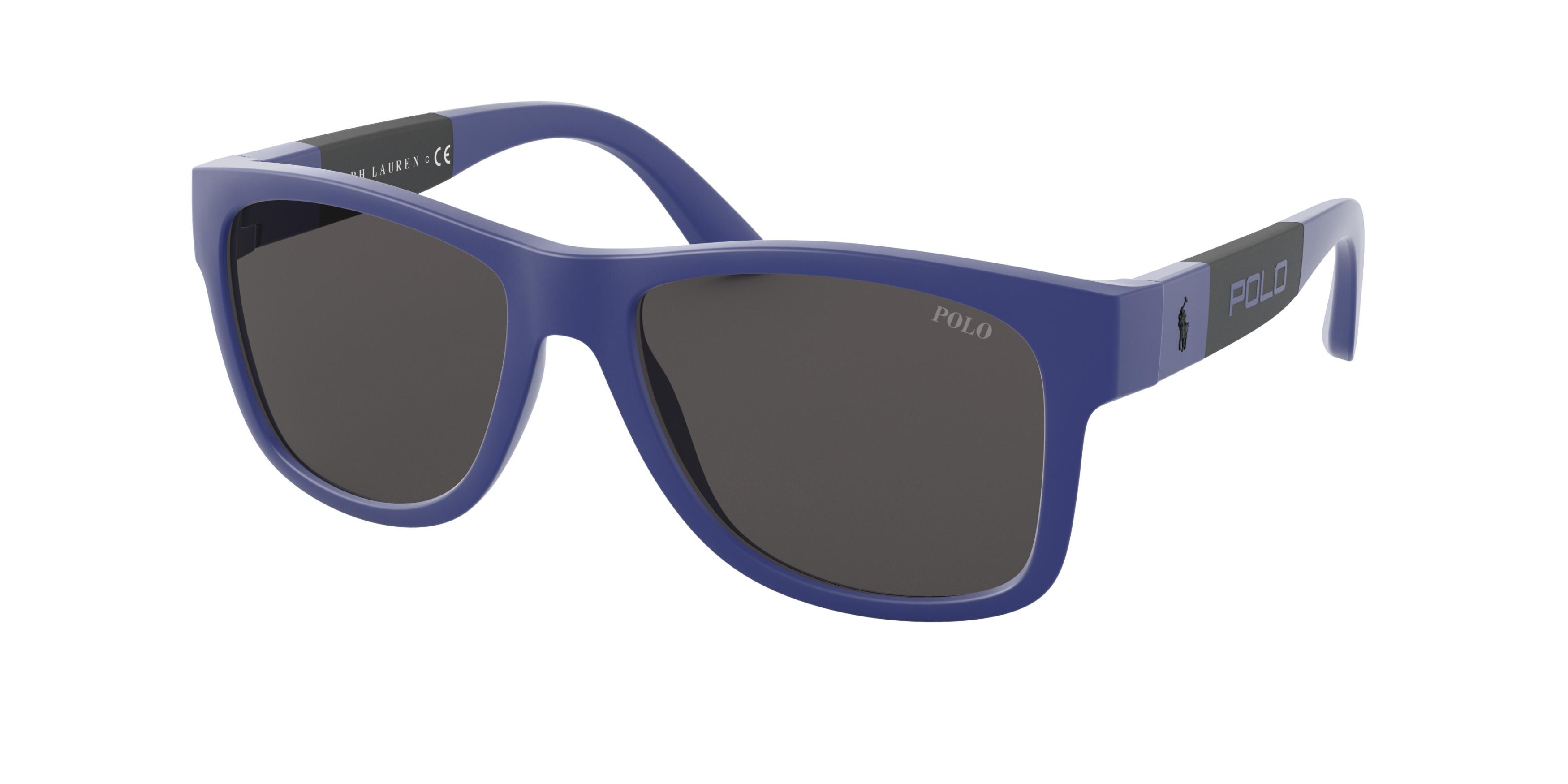  dark grey/matte royal blue