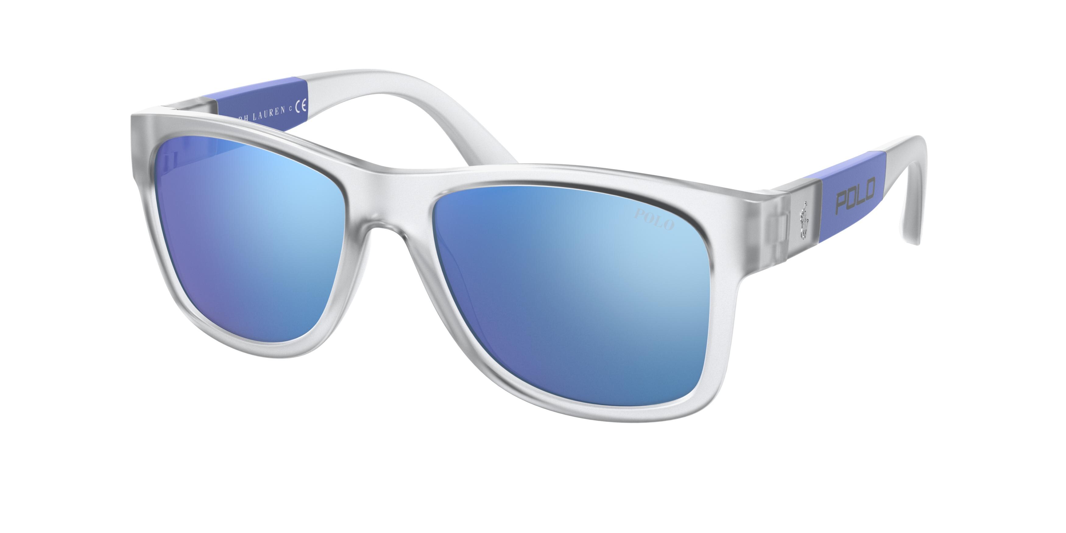  blue mirror blue/matte trasparent crystal