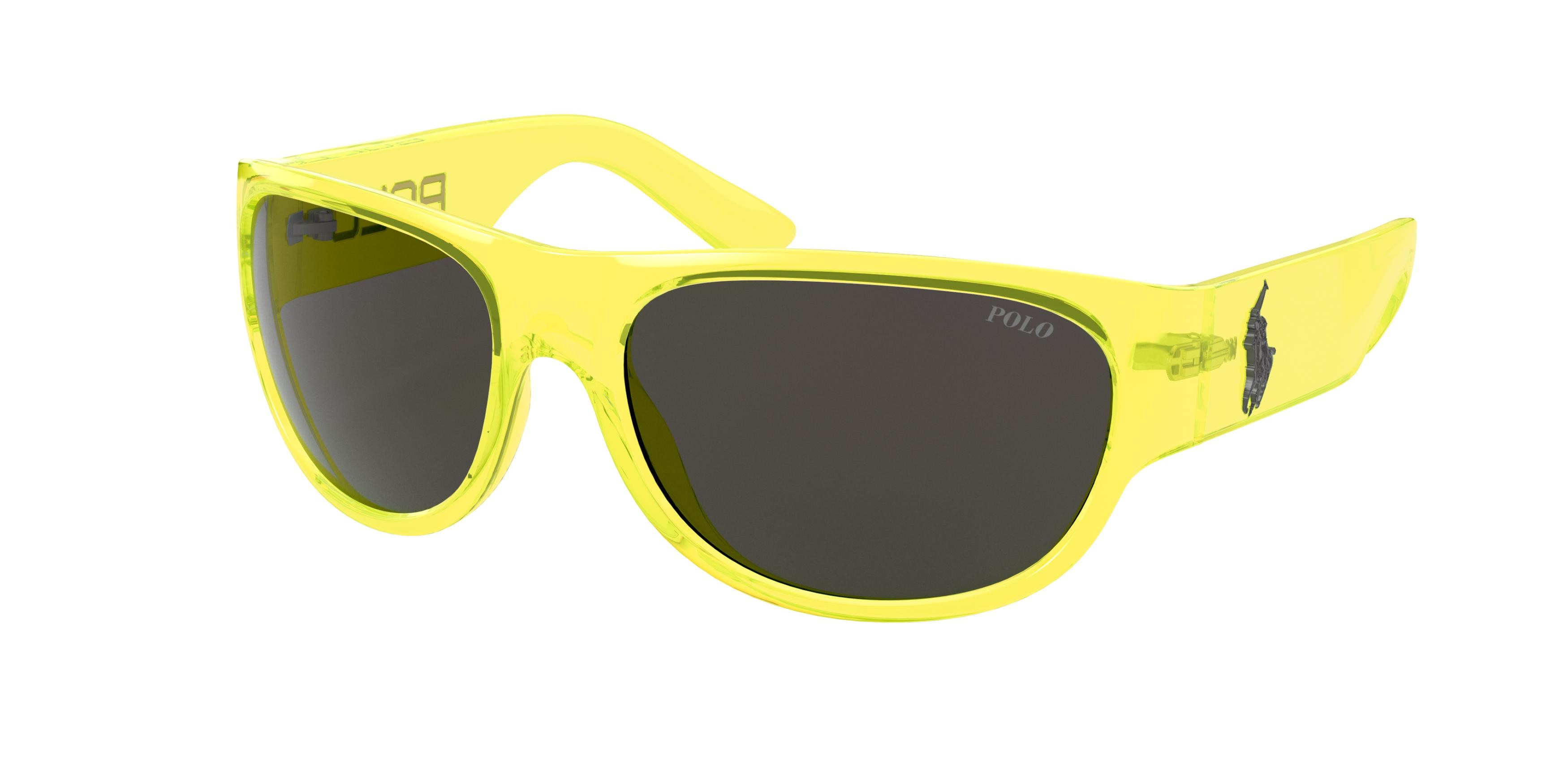  dark grey/shiny transparent yellow fluo