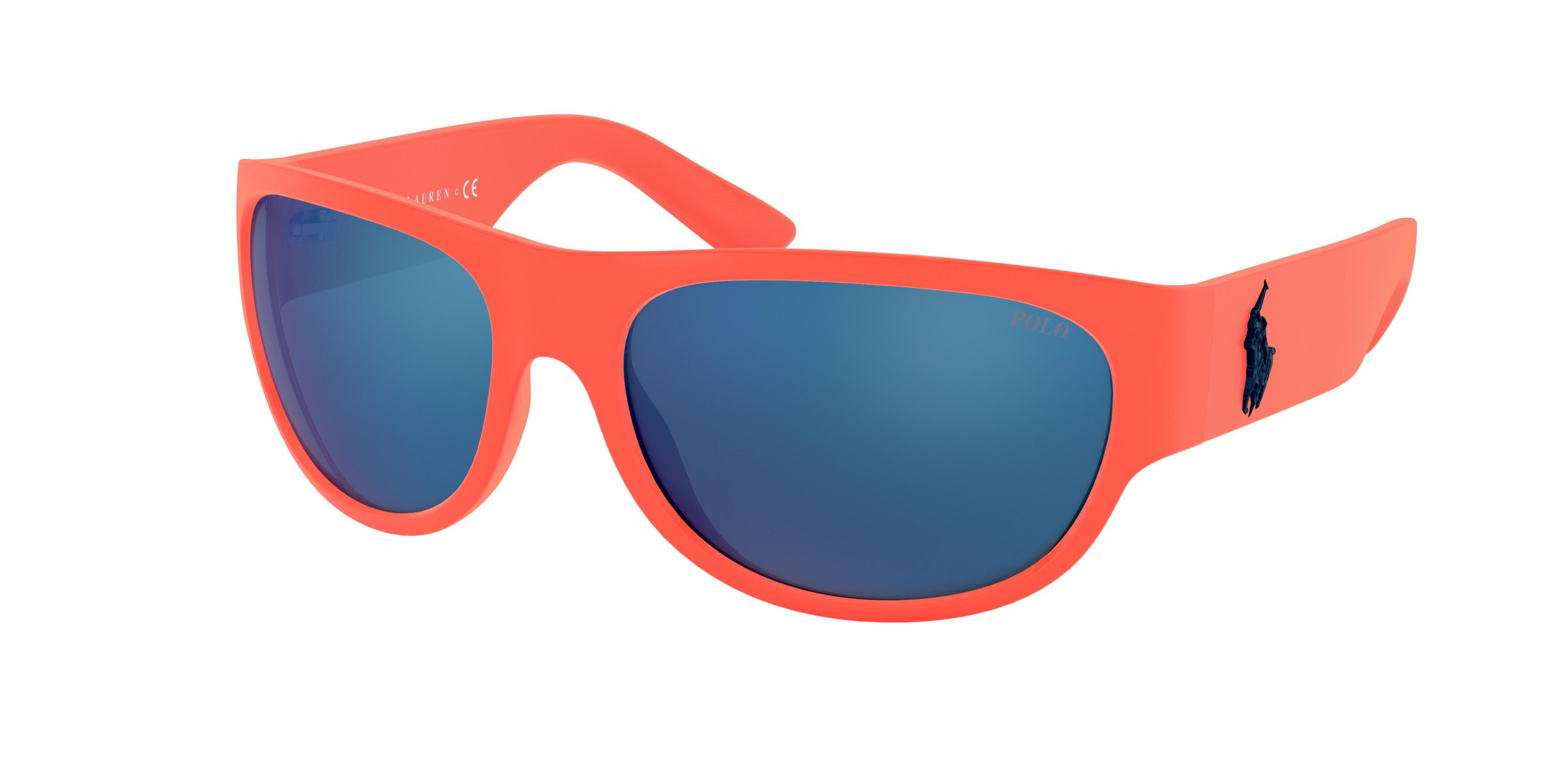  mirror blue/matte orange fluo