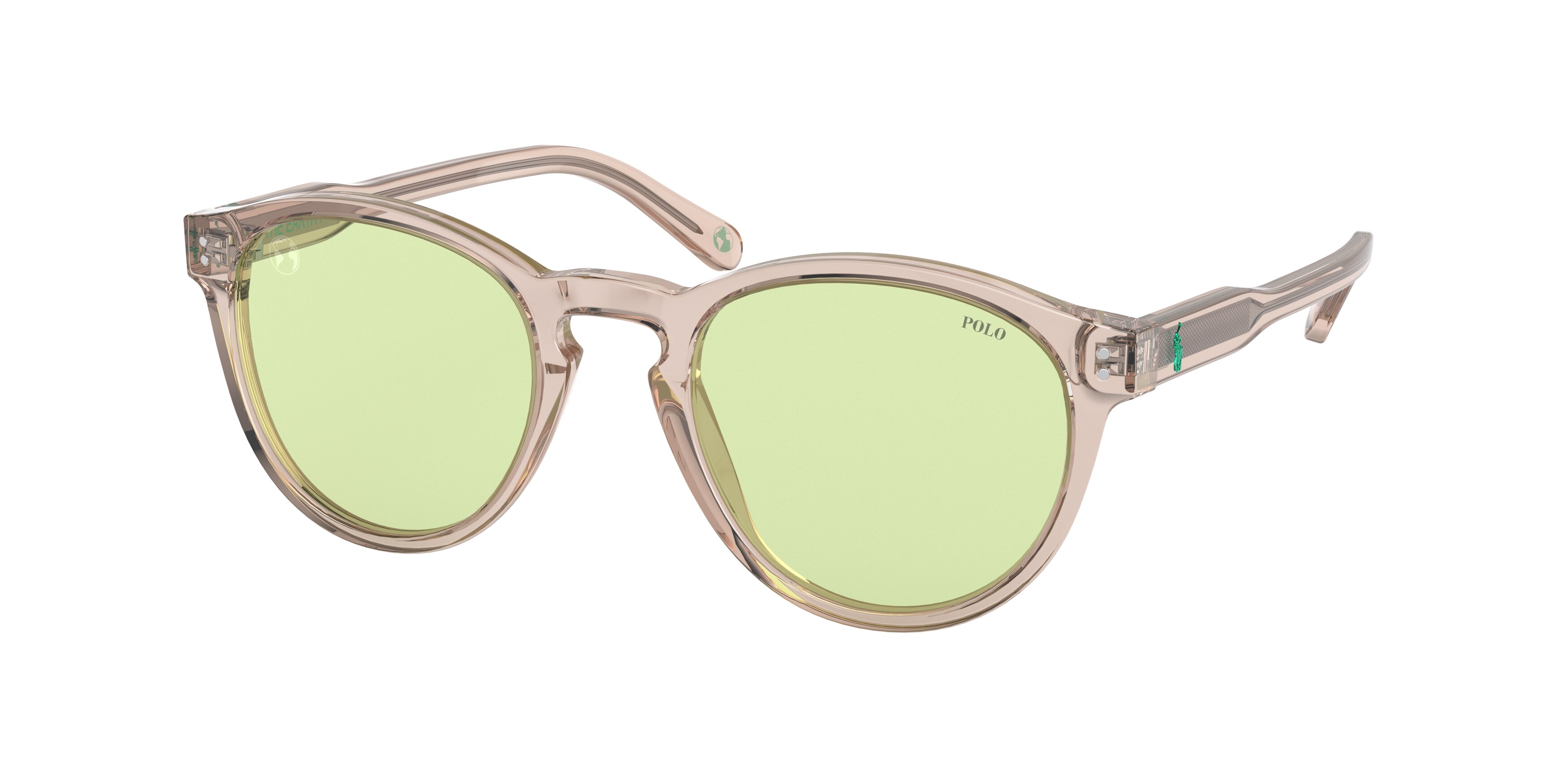  light green/shiny transparent light brown