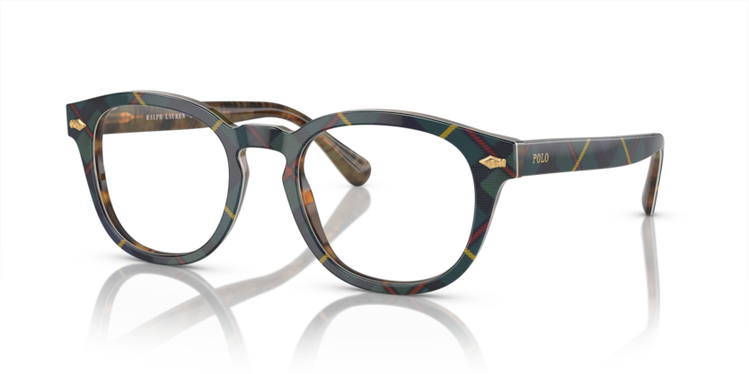  clear/gordon tartan on tortoise