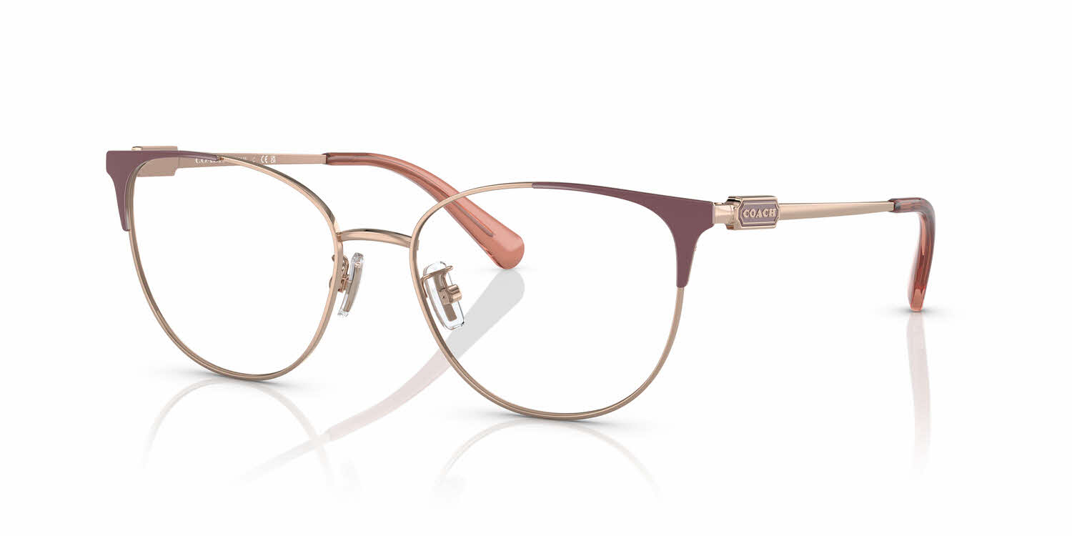 clear lens/shiny rose gold light eggplant