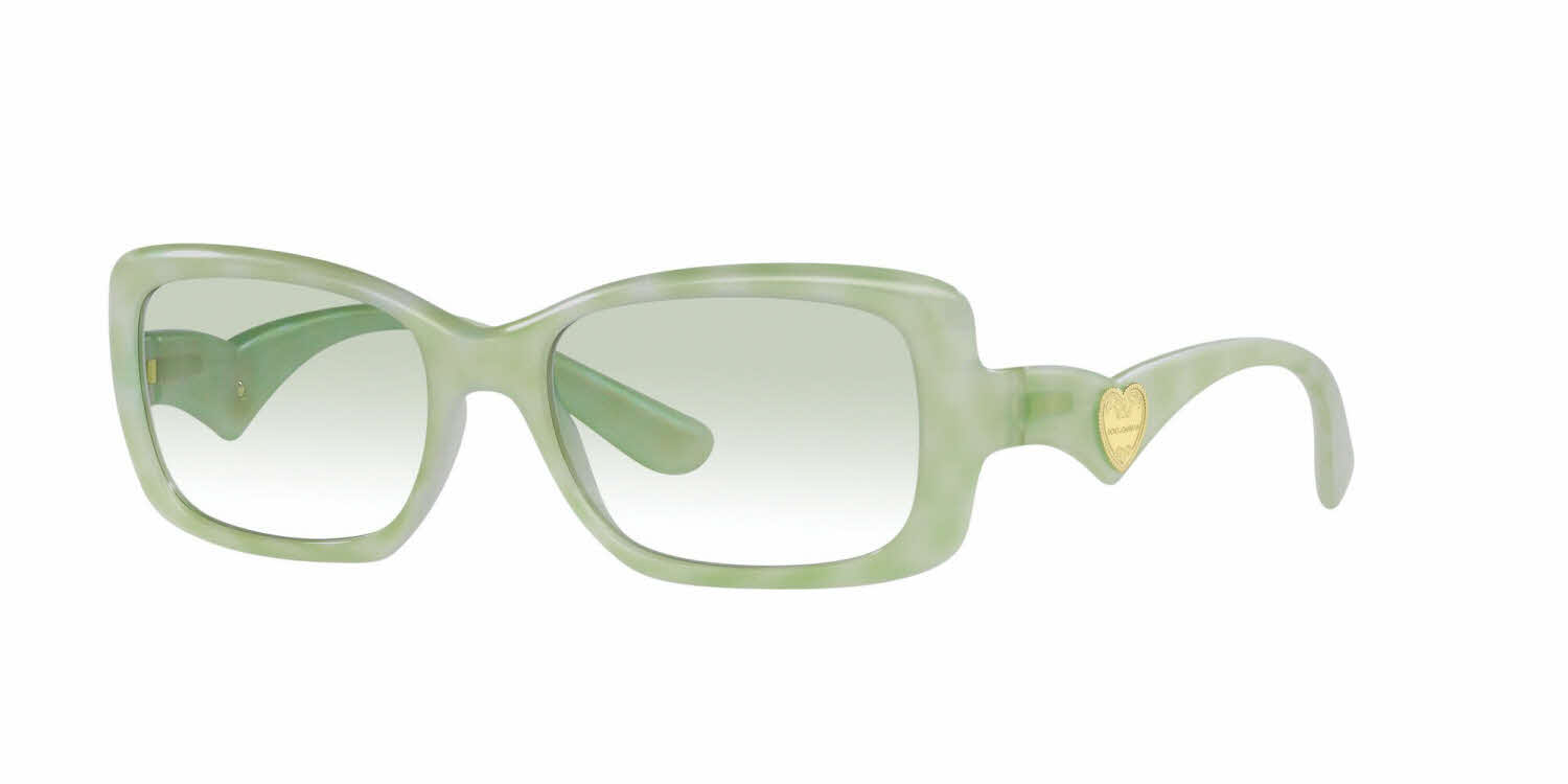  clear gradient green lens /pearl green pastel