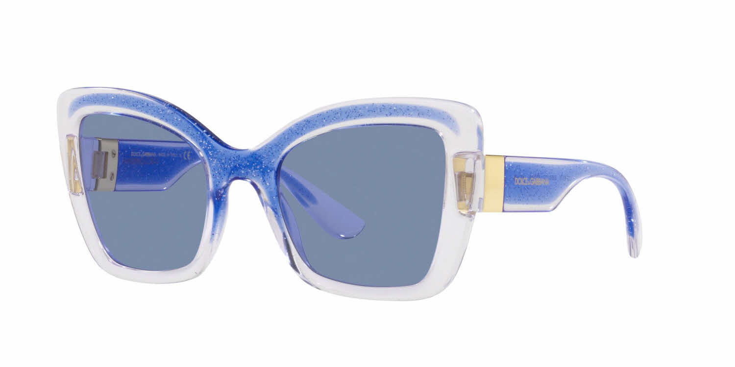  light blue lens/transparent blue glitter