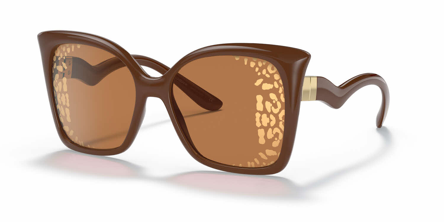 brown tampo side leopard gold lens/camel