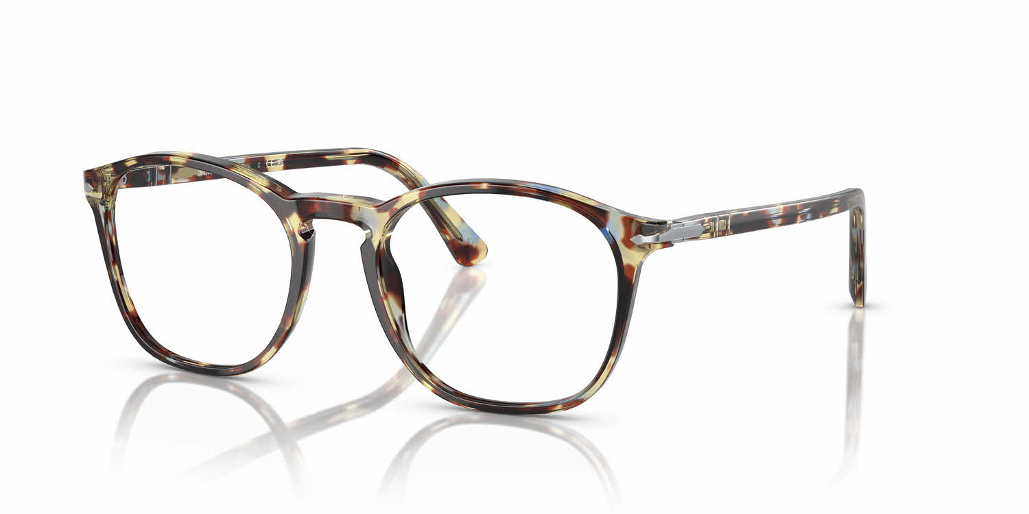 clear lens/brown spotted blue