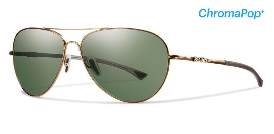  matte gold/polarized gray green chromapop polarized