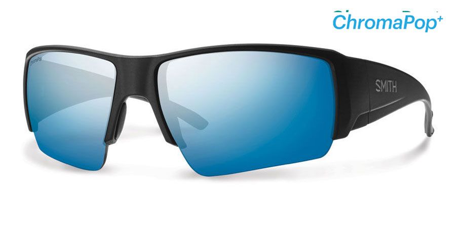  matte black/polarized blue mirror chromapop polarized