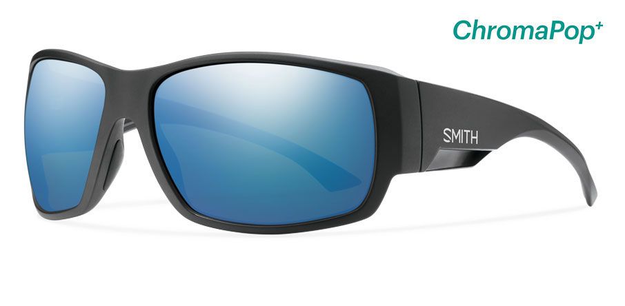  matte black/polarized blue mirror chromapop polarized