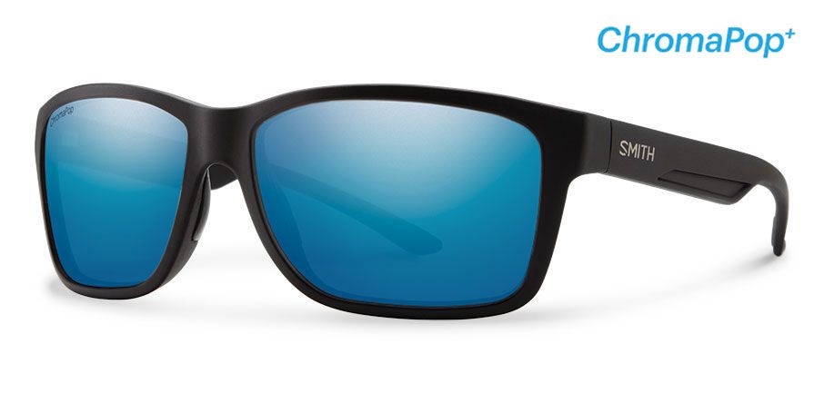  matte black/polarized blue mirror chromapop polarized