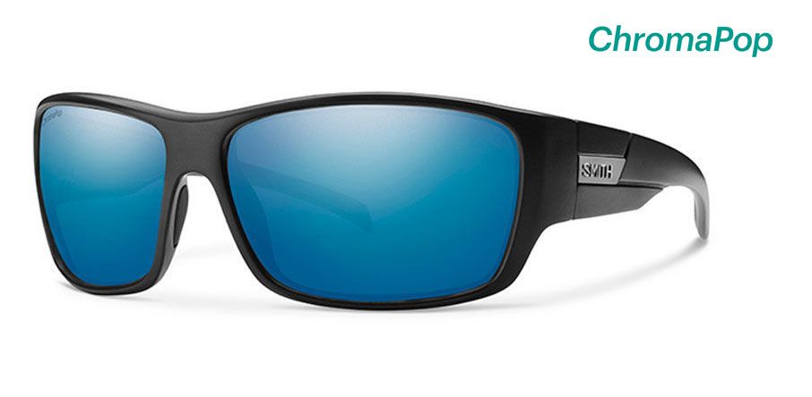  matte black/polarized blue mirror chromapop polarized