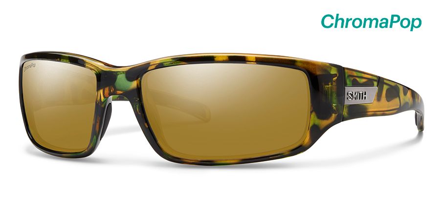  flecked green tortoise/polarized bronze mirror chromapop polarized