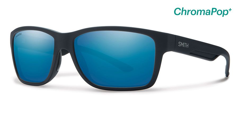  matte black/polarized blue mirror chromapop polarized