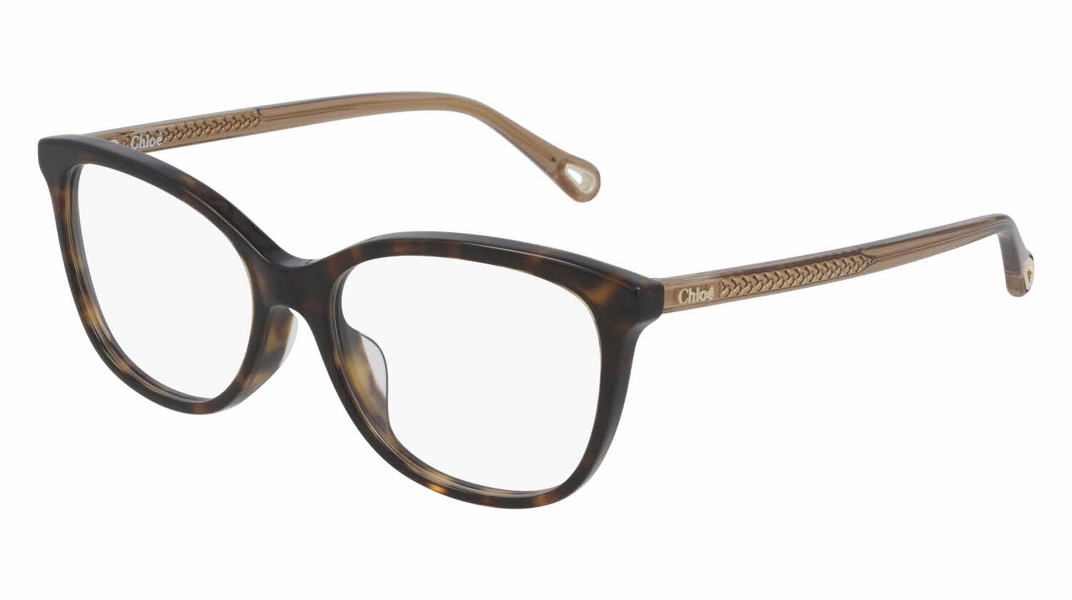  clear lens/shiny dark havana light brown