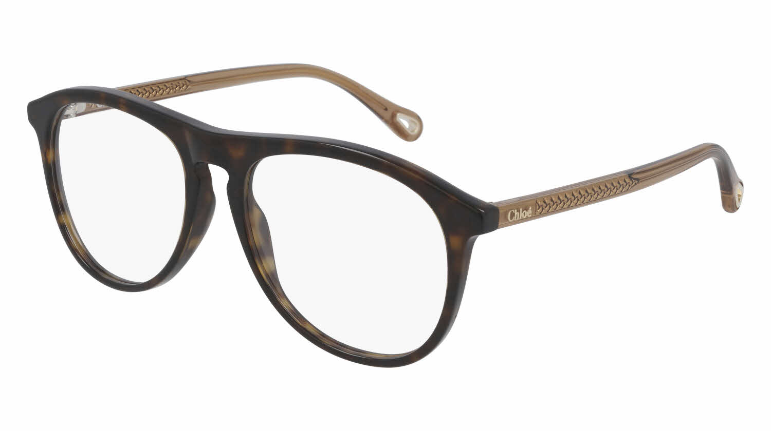  clear lens/shiny dark havana light brown