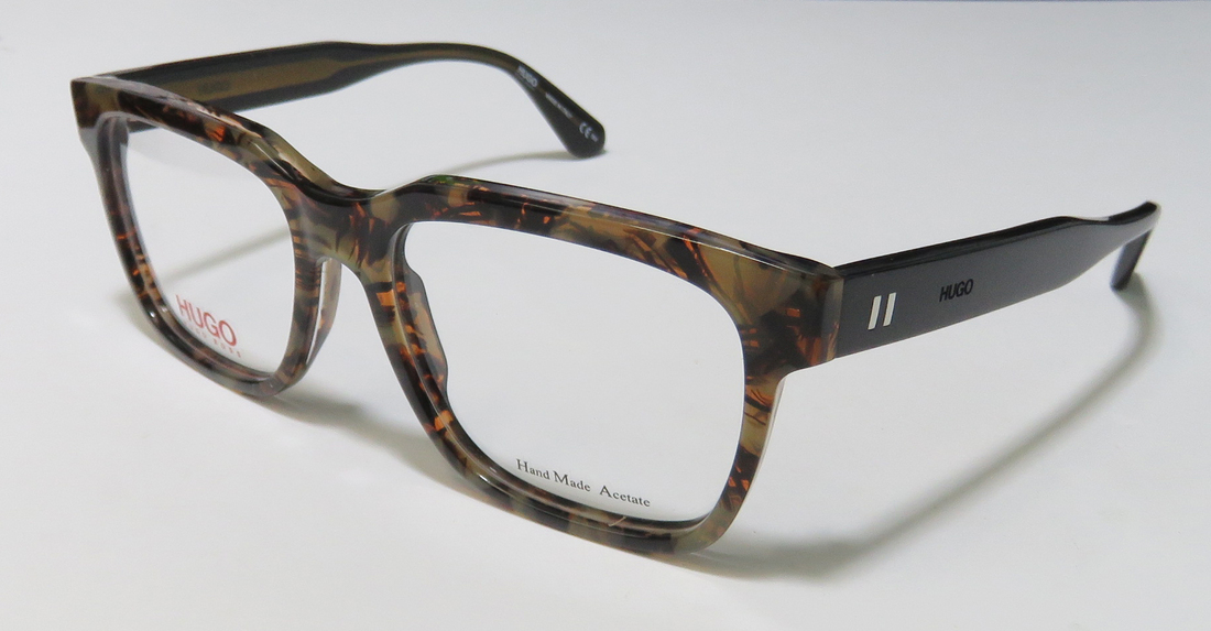  transparent brown pattern / black