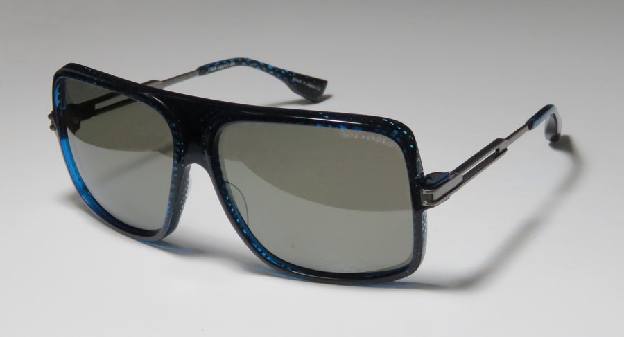  blue transparent pattern/gunmetal