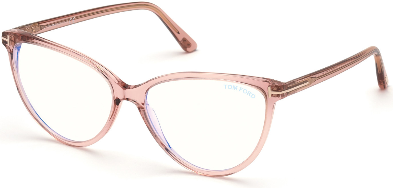  clear/shinytransparentpinkshinyrosegold"t"logo/blueblocklense