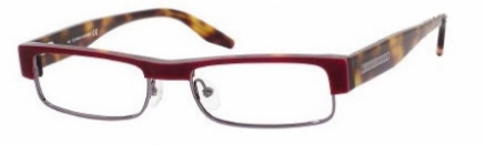  clear/dark red havana