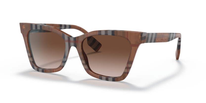  gradient brown/check brown