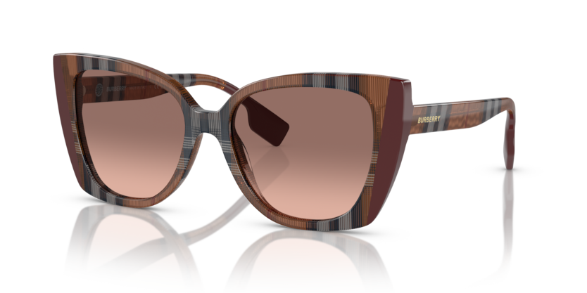  pink gradient dark brown/check brown/bordeaux