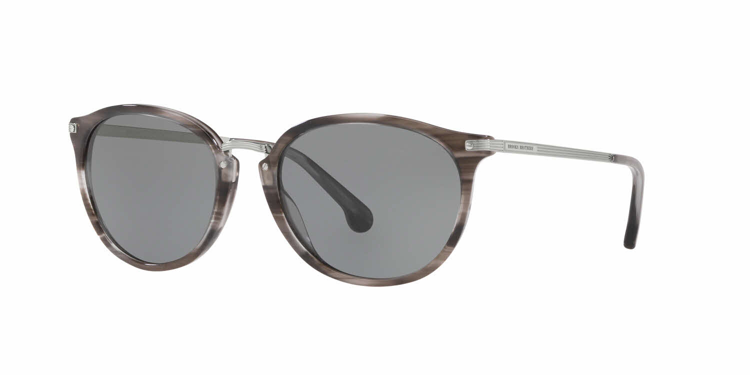  light brown solid lens/grey transparent horn