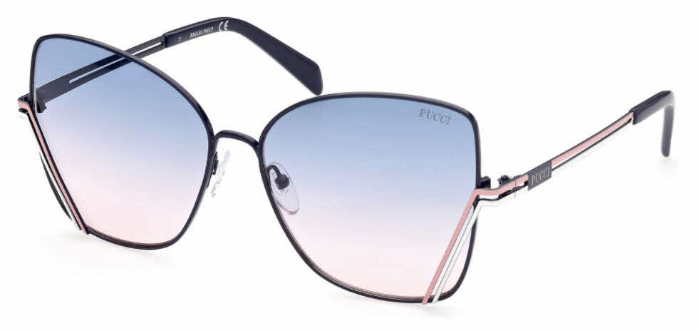  gradient blue to rose lenses /shiny blue rose white