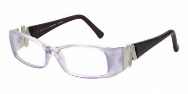  clear/lilac silver purple