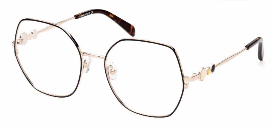  clear lens/shiny rose gold black and ivory enamel shiny havana