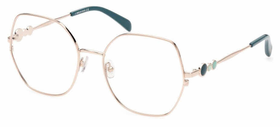  clear lens/shiny rose gold blue enamel shiny blue