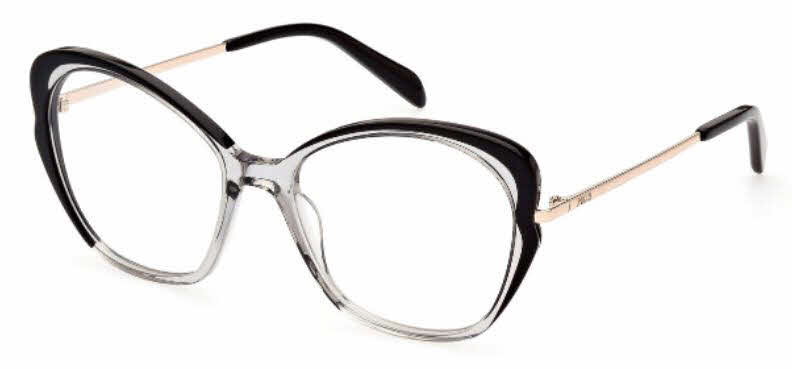  clear lens/shiny transparent grey and solid black shiny rose gold