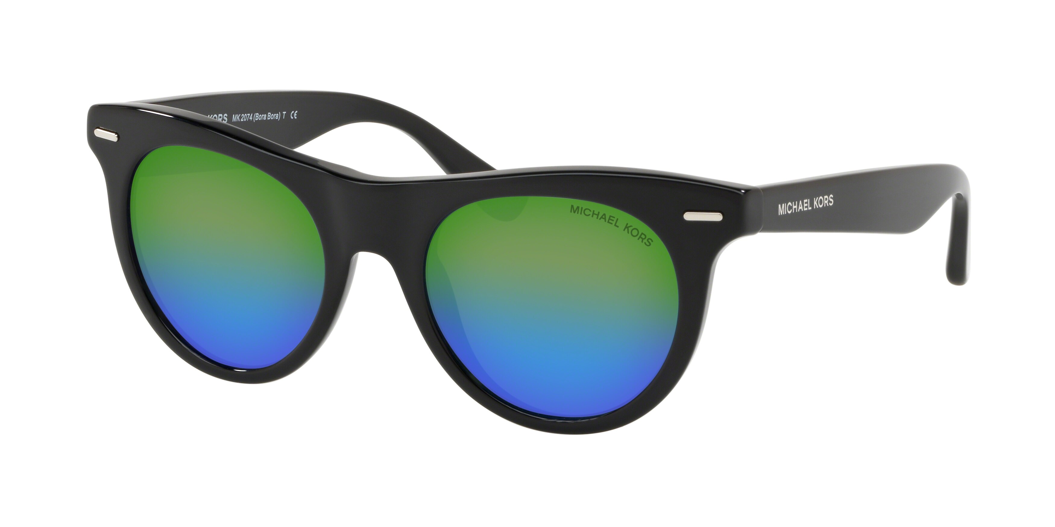  green blue gradient mirror/black acetate