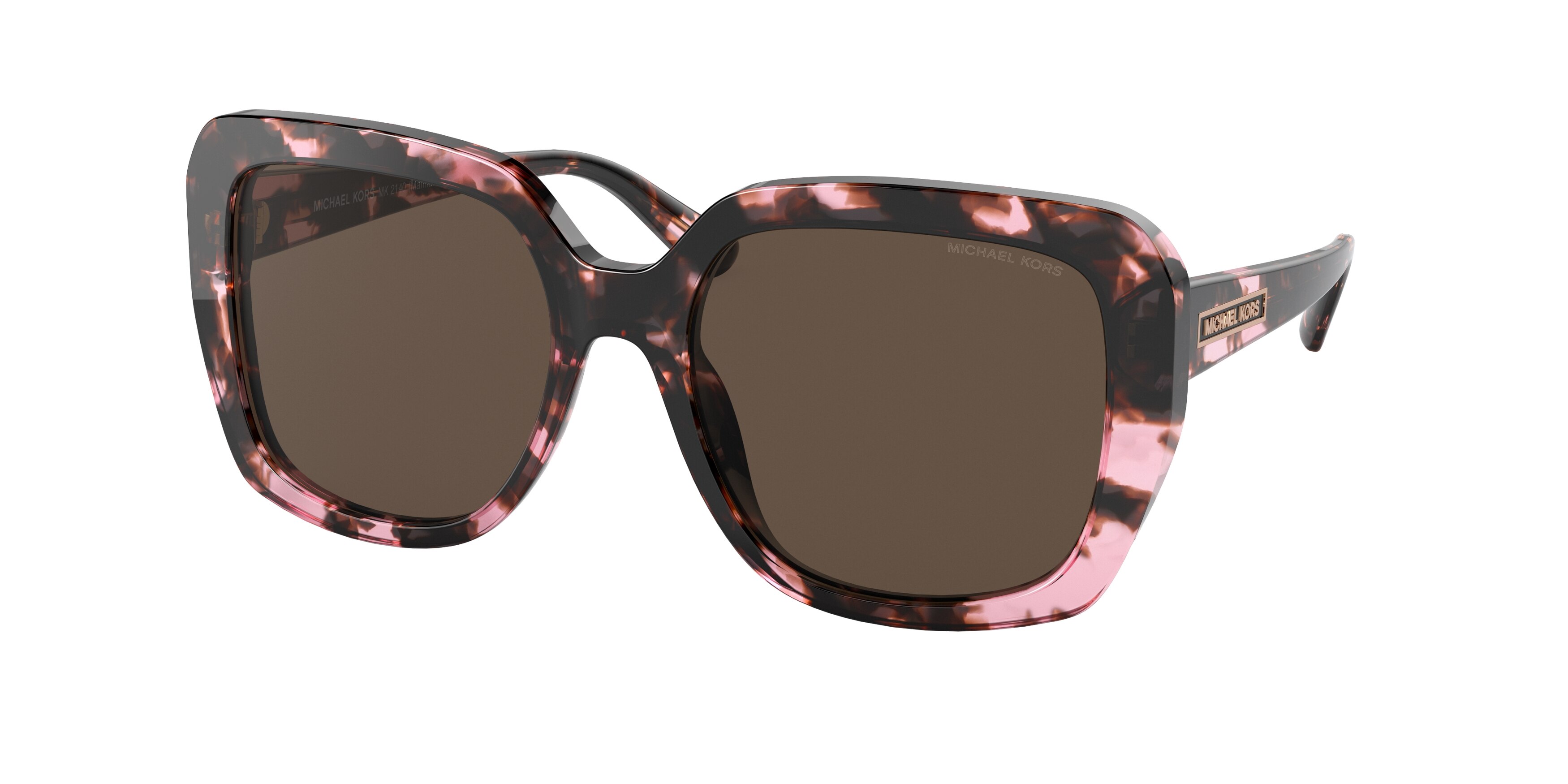  dark brown solid/pink tortoise