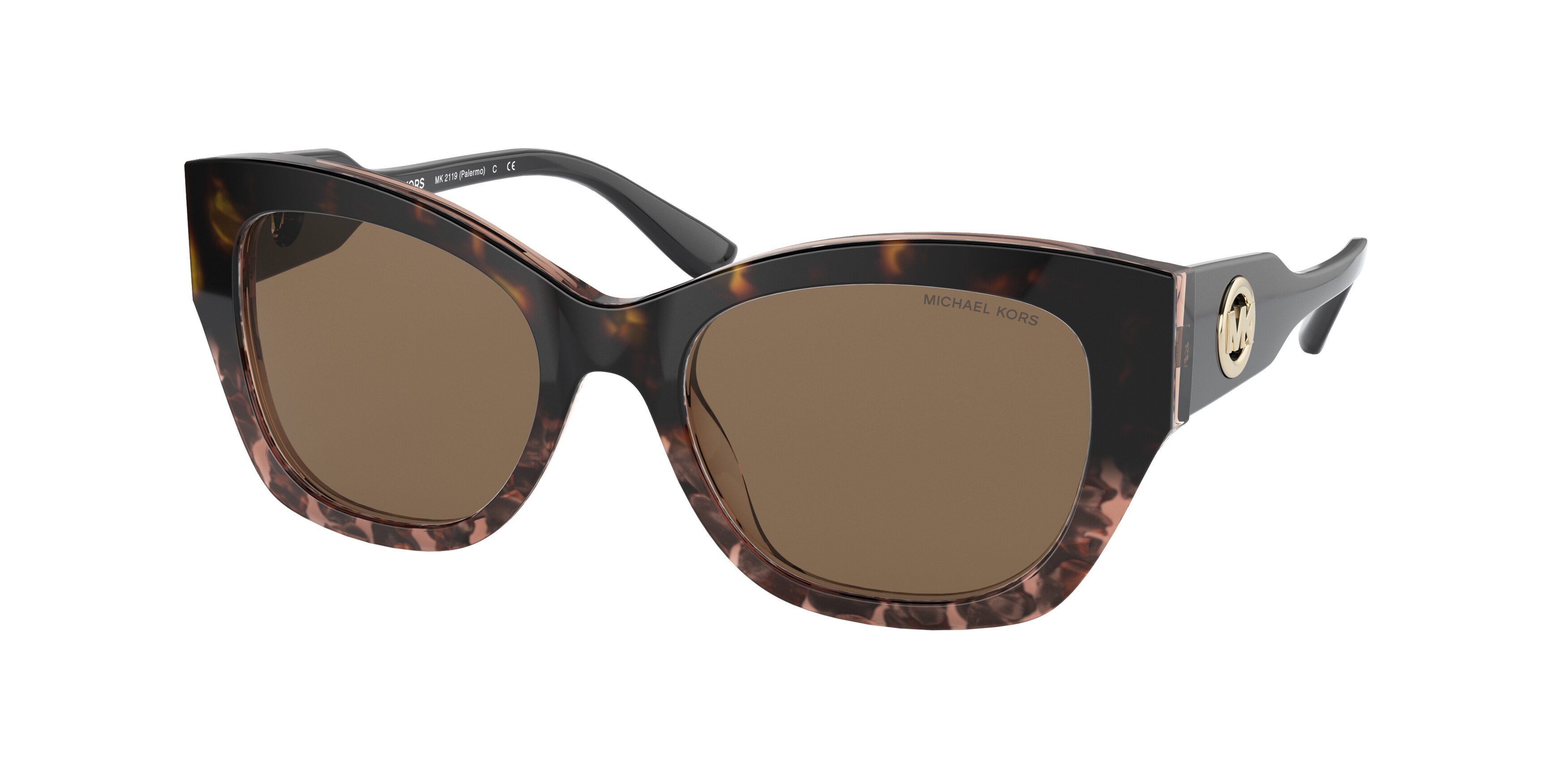  dark brown solid/brown floral acetate