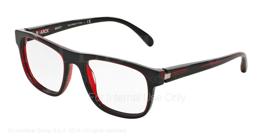  clear/black red