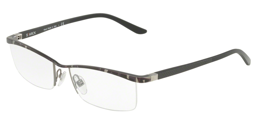  clear/silver top havana black