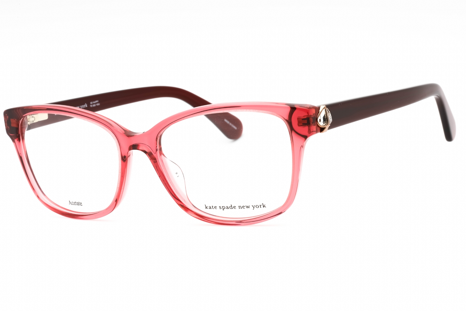  clear demo lens/burgundy